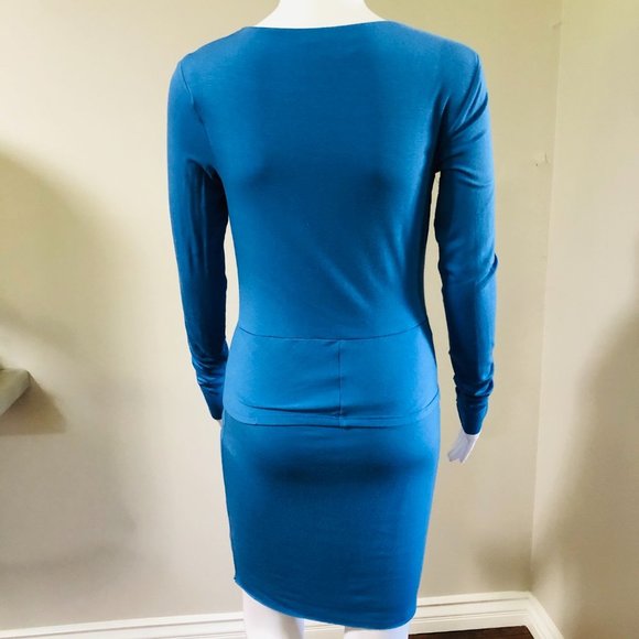 Bailey 44 Blue Midi Dress with Elegant Design - Picture 6 of 8